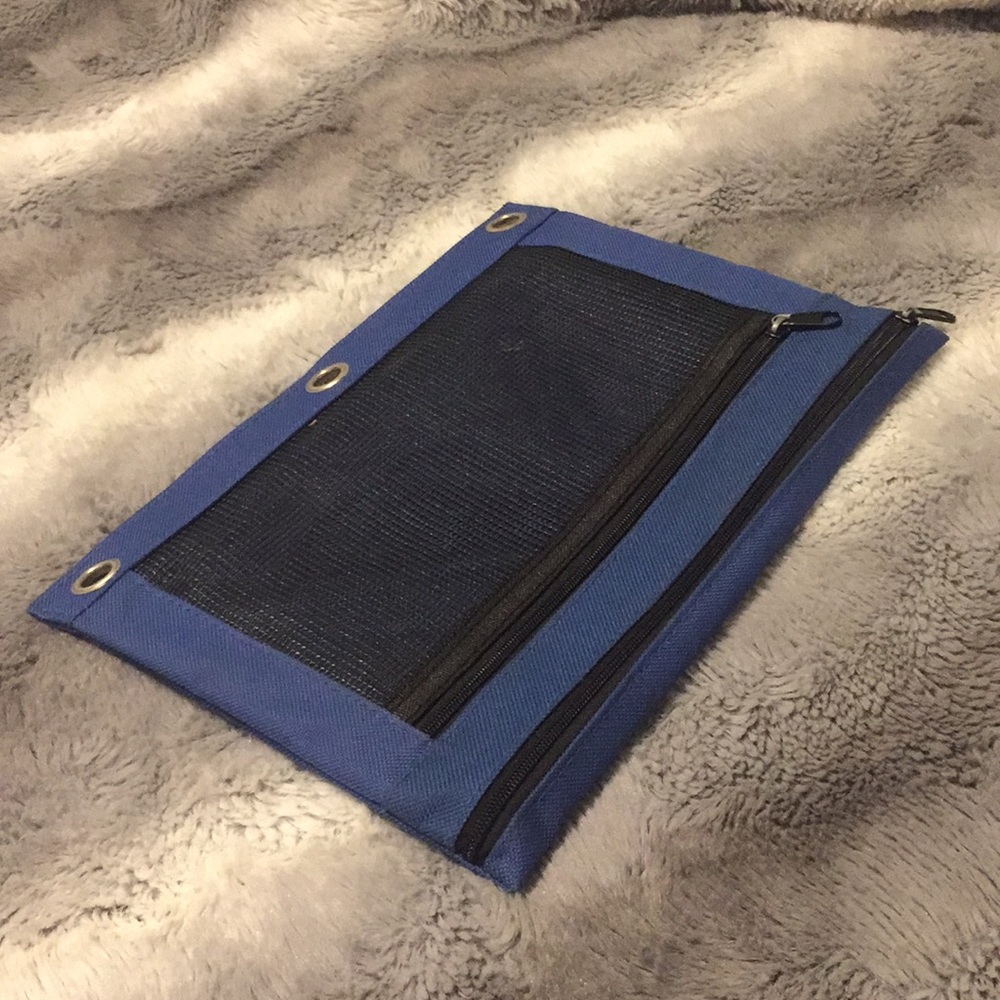 School Pencil Pouch, 2 pocket zips